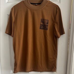 Men's Brown Graphic T-Shirt